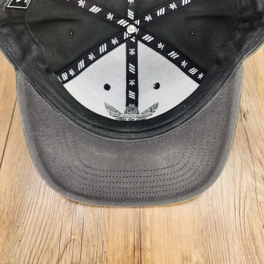Adidas Originals Trefoil Snapback Hat Cap Black Flat Bill 2019 Streetwear Skater